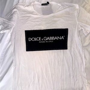 White Dolce and Gabbana t shirt